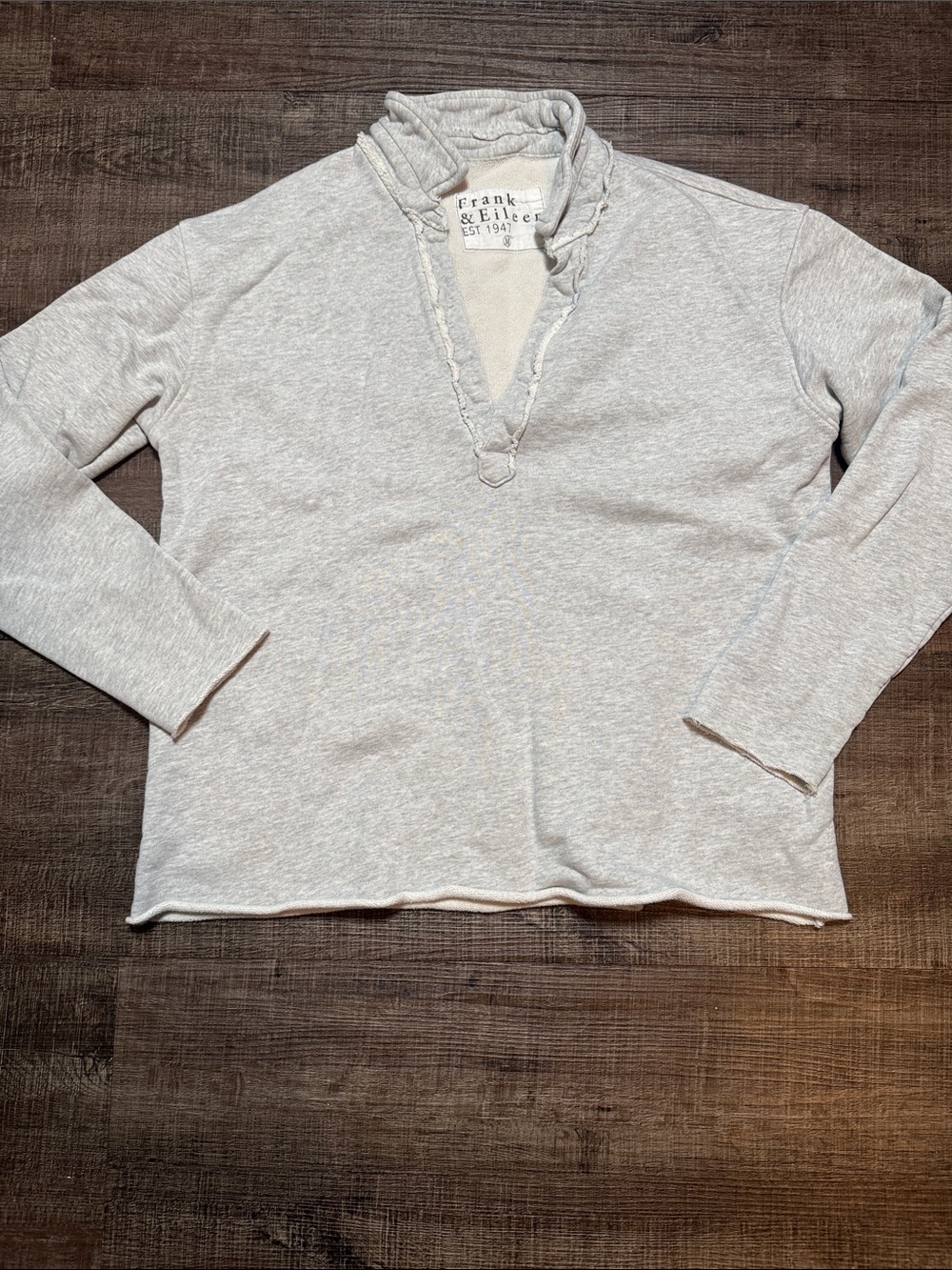 Frank & Eileen Light Heather Gray V-Neck Pullover